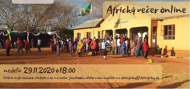 POZVÁNKA: Africký večer online