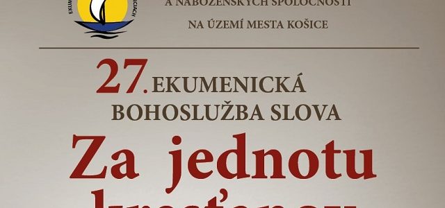 Netypická Ekumenická bohoslužba za jednotu kresťanov v Košiciach