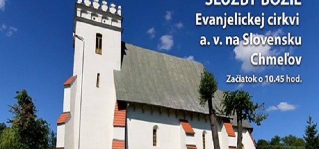 Služby Božie na 2. slávnosť veľkonočnú z Chmeľova