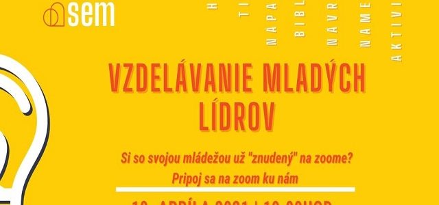 PONUKA: Webinár SEM pre mladých lídrov