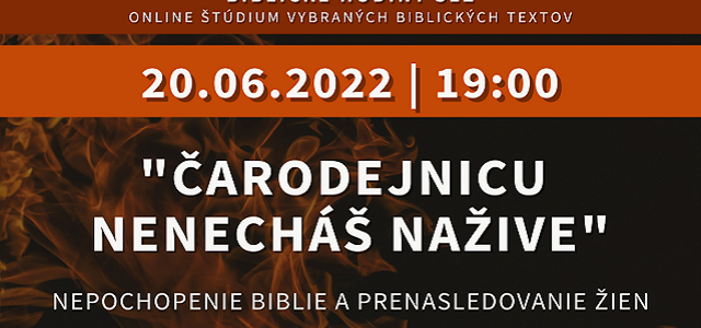 POZVÁNKA: Biblická hodina SEŽ