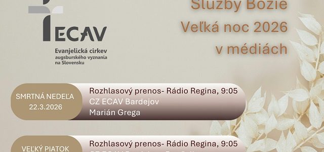 Služby Božie v médiách v pôste a na Veľkú Noc