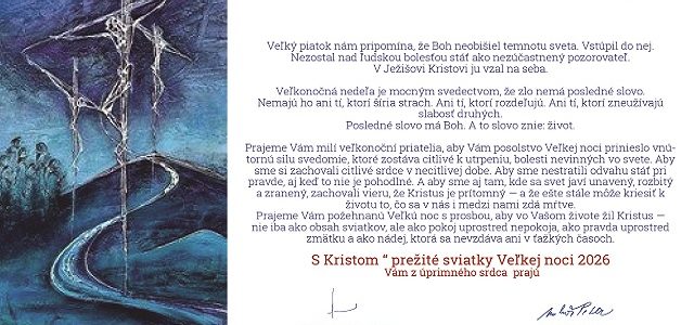 Veľkonočný pozdrav predsedníctva VD ECAV na Slovensku